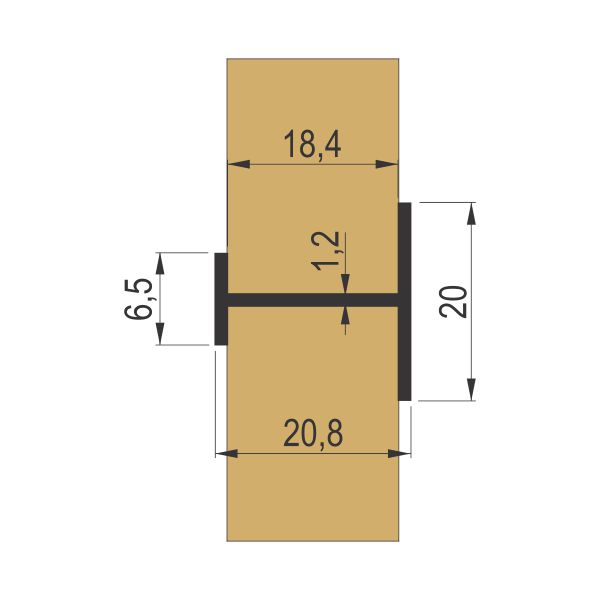 VP 1025 H pregradni profil